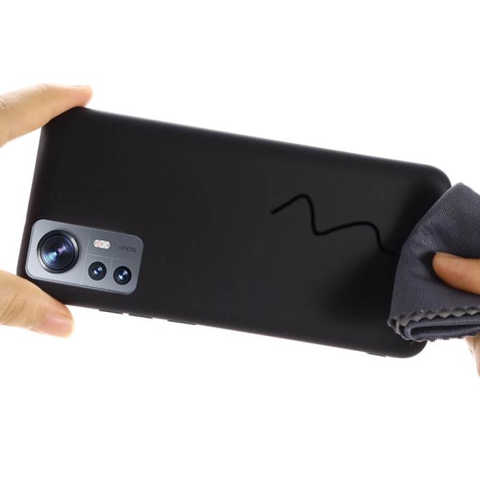 A-One Brand - Liquid Silikon skal till Xiaomi 12 - Svart