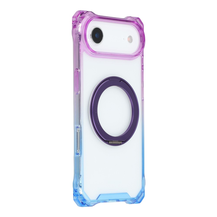 A-One Brand - iPhone Air Mobilskal MagSafe Kickstand - Gradient Lila / Blå