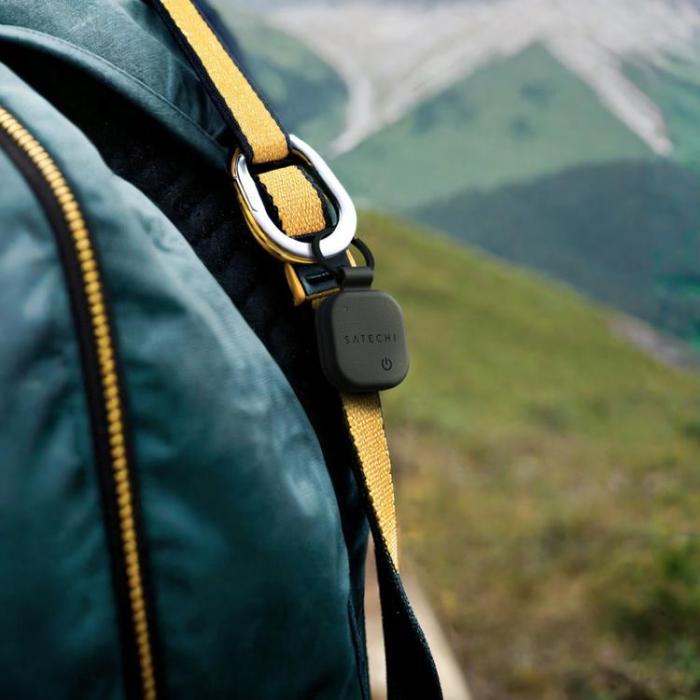 Satechi - Satechi Findall Nyckelring i vegansk läder med Find My - Svart