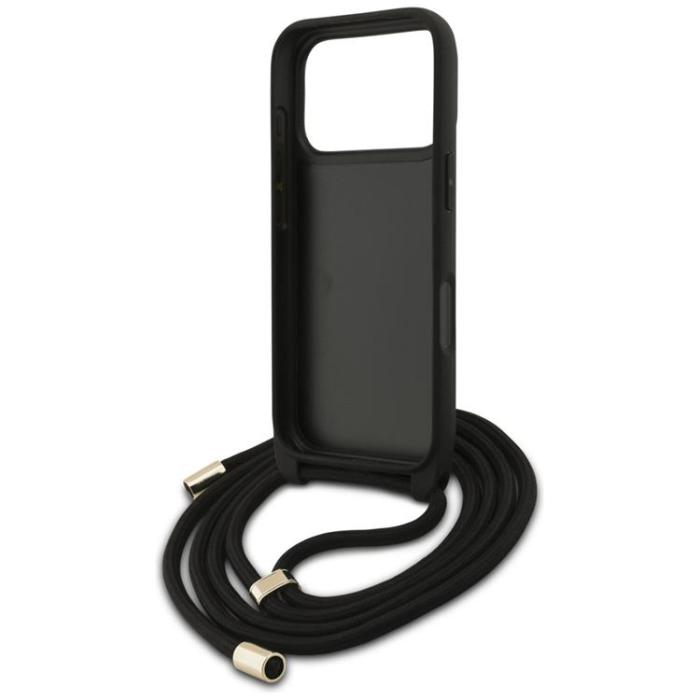 Guess - Guess iPhone 17 Pro Max Mobilskal 4G Big Logo Cord Crossbody - Svart