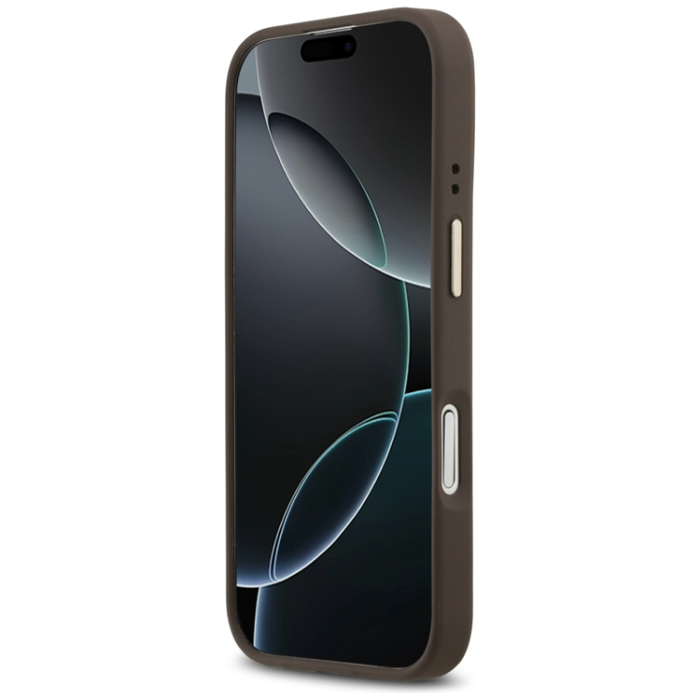Guess - Guess iPhone 17 Pro Max Mobilskal Magsafe Peony Hot Stamp - Brun