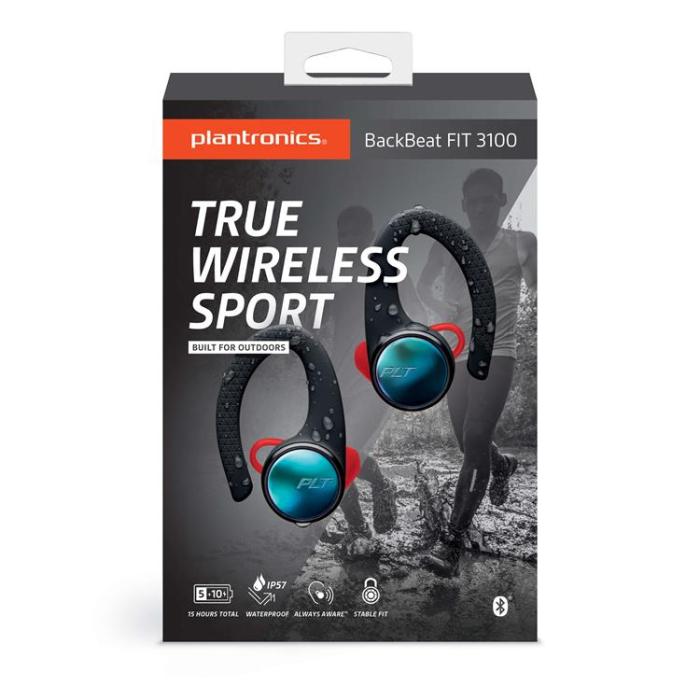 UTGATT5 - PLANTRONICS BACKBEAT FIT 3100 In-Ear True WirelessTrådlös - Svart