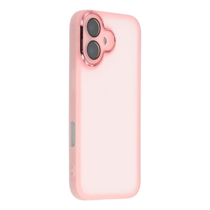 A-One Brand - iPhone 17 Mobilskal Electroplated Kameraram - Transparent Rosa