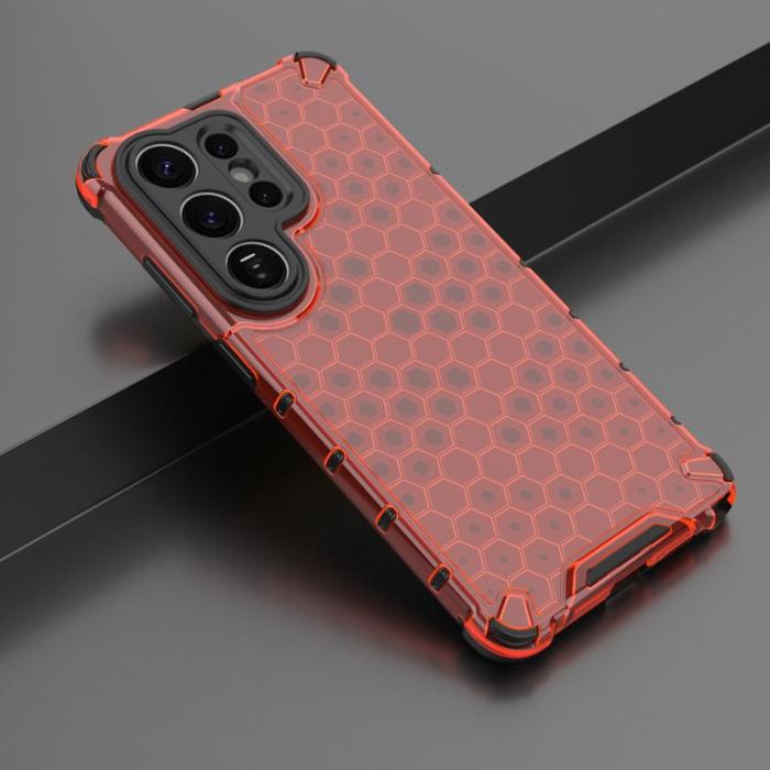 OEM - Mobilskal till Samsung Galaxy S26 Ultra Plast Honeycomb Form - Röd