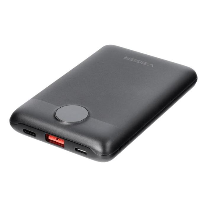 Veger - VEGER Powerbank 10000 mAh PD QC 3.0 2A 22.5W S11 - Svart