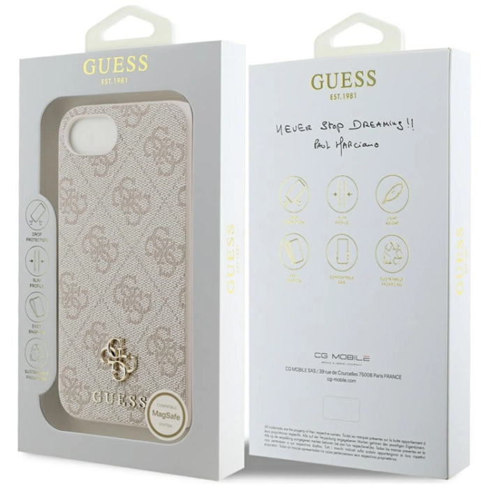 Guess - Guess iPhone 16e Mobilskal MagSafe 4G Small 4G and Classic