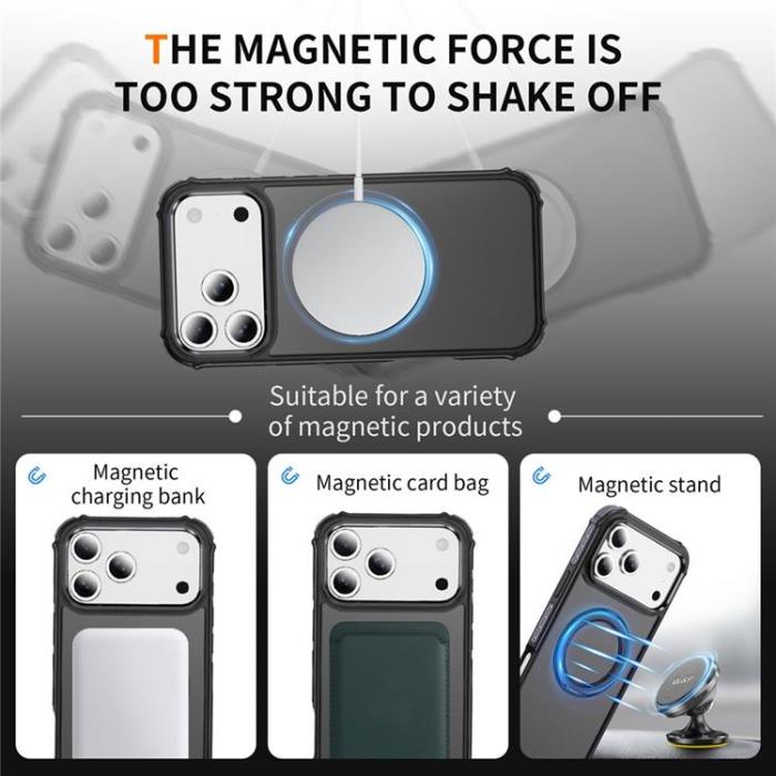A-One Brand - iPhone 17 Pro Mobilskal MagSafe Skin Touch - Svart