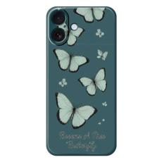 A-One Brand - iPhone 17 Mobilskal Grön Butterfly Pattern TPU - Grön