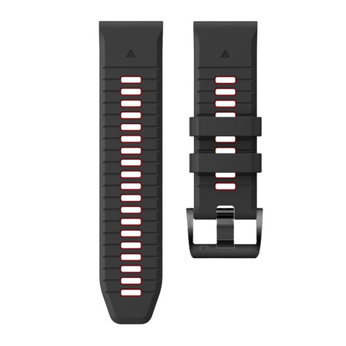 Tech-Protect - Tech-Protect Garmin Fenix 5X/6X/7X Armabnd - Svart/Röd