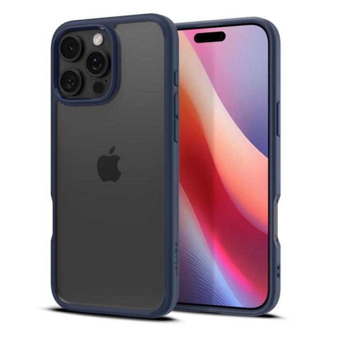 Spigen - Spigen iPhone 16 Pro Mobilskal Ultra Hybrid - Marinblå