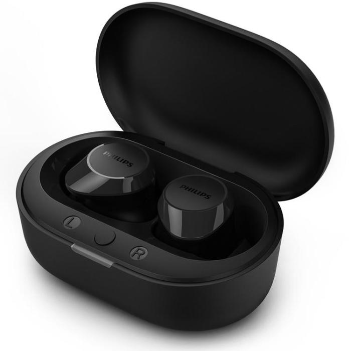 Philips - PHILIPS True Wireless Hörlurar 6+18 tim Speltid - Svart
