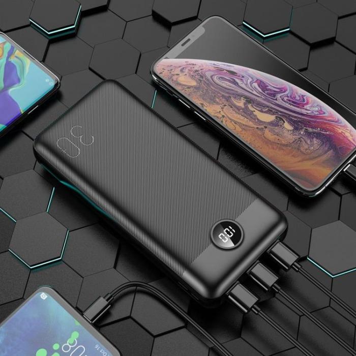 Veger - VEGER Powerbank 30000 mAh PD QC 3.0 3A 20W L30 - Svart