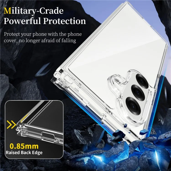 A-One Brand - Galaxy Z Fold 7 5G Mobilskal Acrylic Integrated Design - Clear