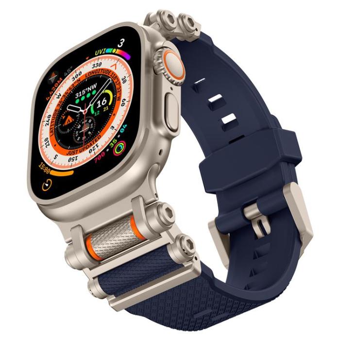 Boom of Sweden - Apple Watch Ultra (49mm) Armband Rotation Axis Silikon - Blå