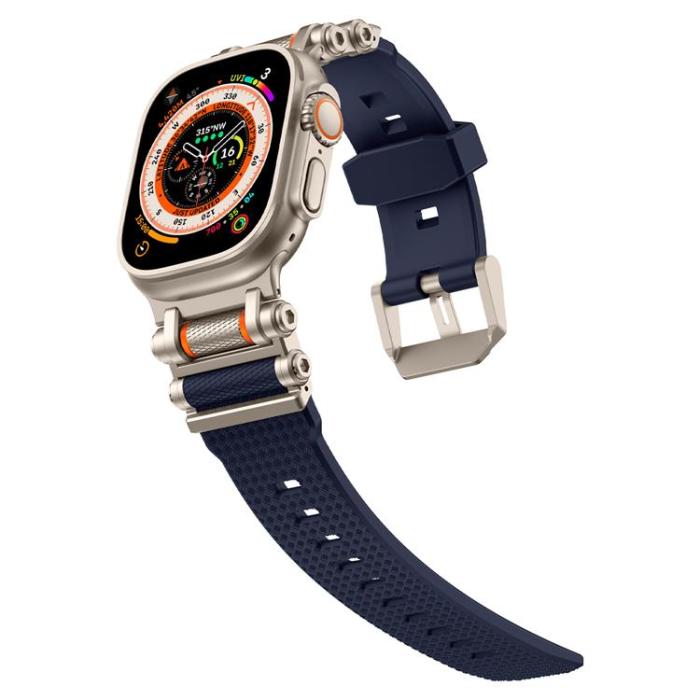 Boom of Sweden - Apple Watch Ultra (49mm) Armband Rotation Axis Silikon - Blå