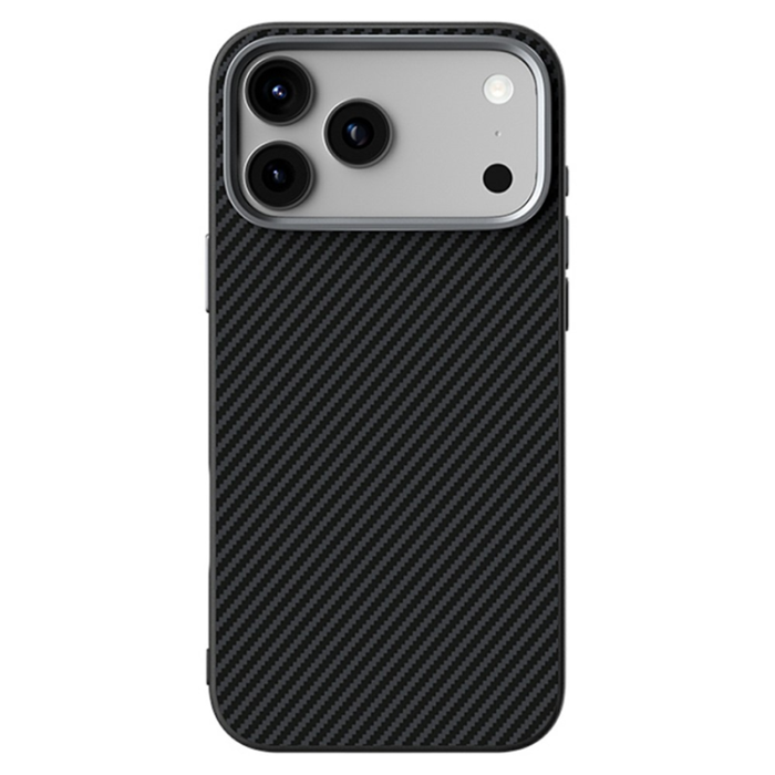 ABEEL - ABEEL iPhone 17 Pro Mobilskal MagSafe Carbon Fiber Texture