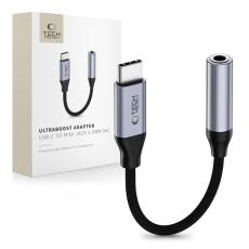 Tech-Protect - Tech-Protect Mini Jack 3.5mm Till USB-C Kabel Adapter Ultraboost - Gr&aring;