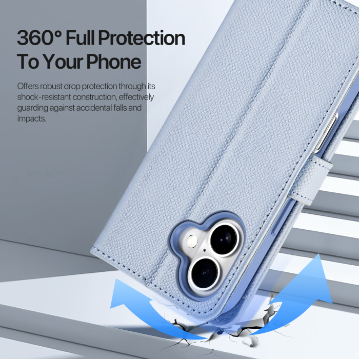 Dux Ducis - Dux Ducis iPhone 17 Plånboksfodral Magsafe Detachable Lawa - Blå