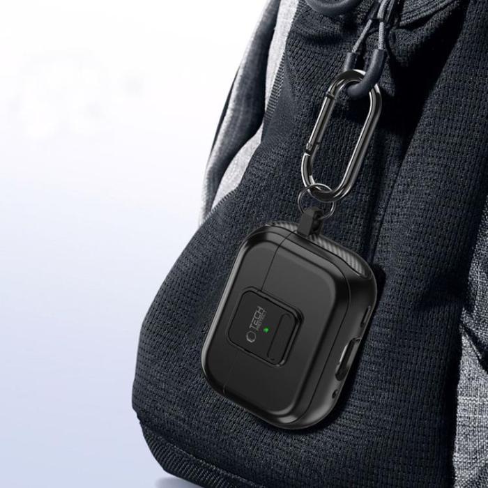 Tech-Protect - Tech-Protect Apple Airpods Pro 1/2 Skal Defender Hook - Olivgrön