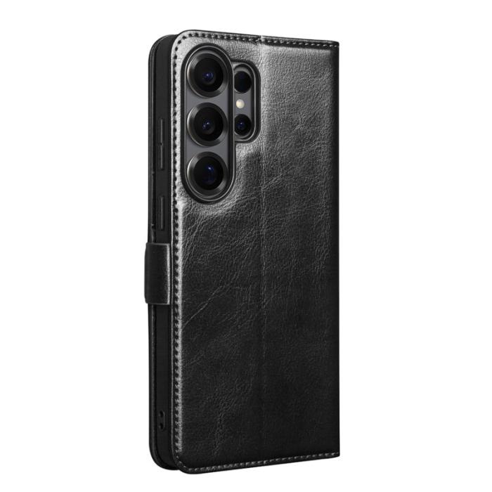 QIALINO - Qialino Mobilfodral för Samsung Galaxy S26 Ultra Äkta läder Kortfack - Svart