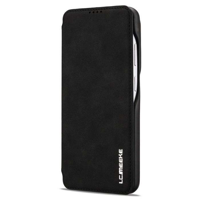 LC.imeeke - LC.IMEEKE Mobilfodral för Samsung Galaxy S26 Ultra Konstläder Kortfack - Svart