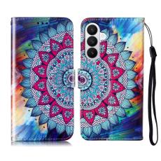 OEM - Pl&aring;nboksfodral f&ouml;r Samsung Galaxy S26 Konstl&auml;der med rem - Mandala Flower