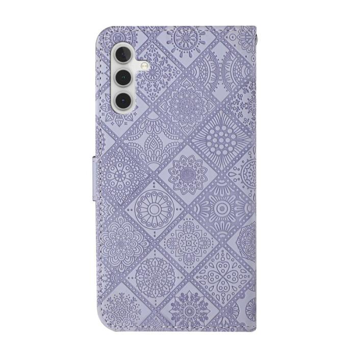 OEM - Plånboksfodral för Samsung Galaxy S26 Konstläder med rem - Lila