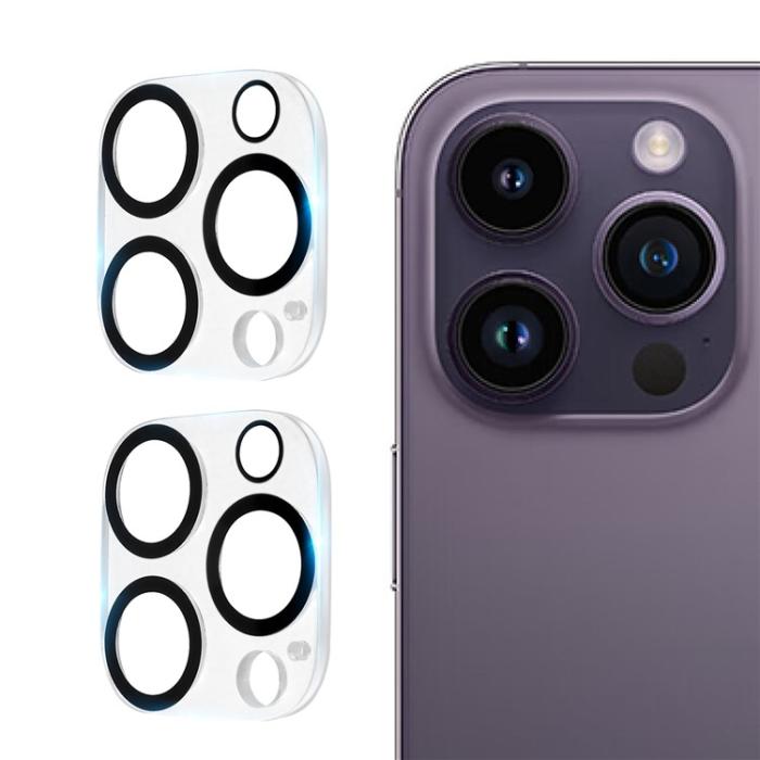 OEM - [2-PACK] iPhone 15 Pro Max/15 Pro Kameralinsskydd i Härdat glas