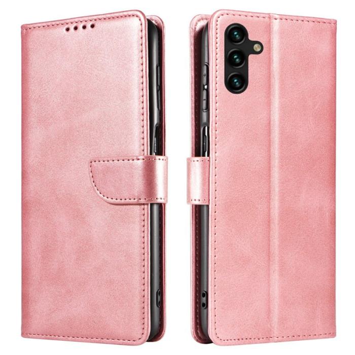 OEM - Mobilskal för Samsung Galaxy S26 Konstläder Kickstand - Roséguld