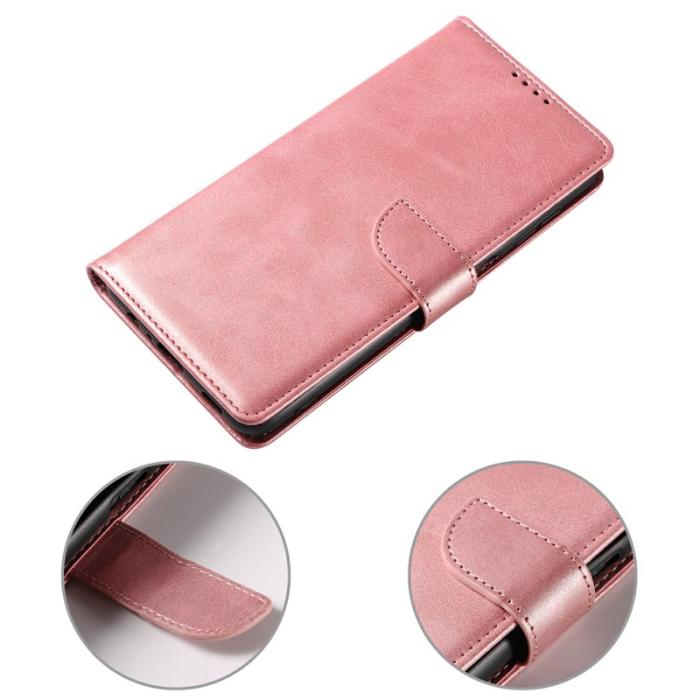 OEM - Mobilskal för Samsung Galaxy S26 Konstläder Kickstand - Roséguld