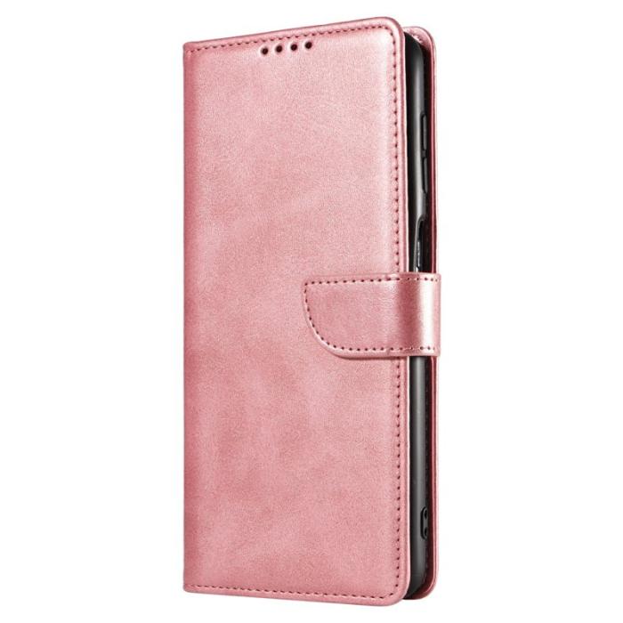OEM - Mobilskal för Samsung Galaxy S26 Konstläder Kickstand - Roséguld