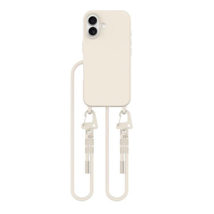 Tech-Protect - Tech-Protect iPhone 16 Mobilhalsband Skal Magsafe Magnecklace - Latte