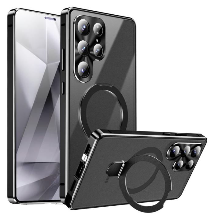 OEM - Mobilskal för Samsung Galaxy S26 Ultra Magnetiskt Kickstand PC - Svart