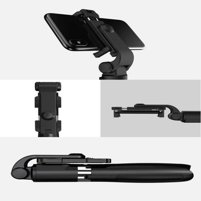 Tech-Protect - Trådlös Selfiestick Tripod L01S - Svart