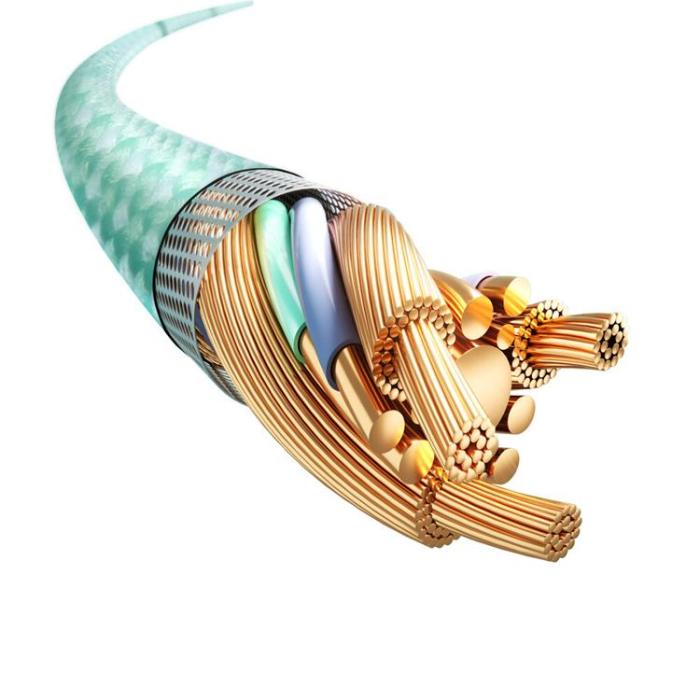 Joyroom - Joyroom USB-C till USB-C kabel 60W 1m Multi-Color - Svart