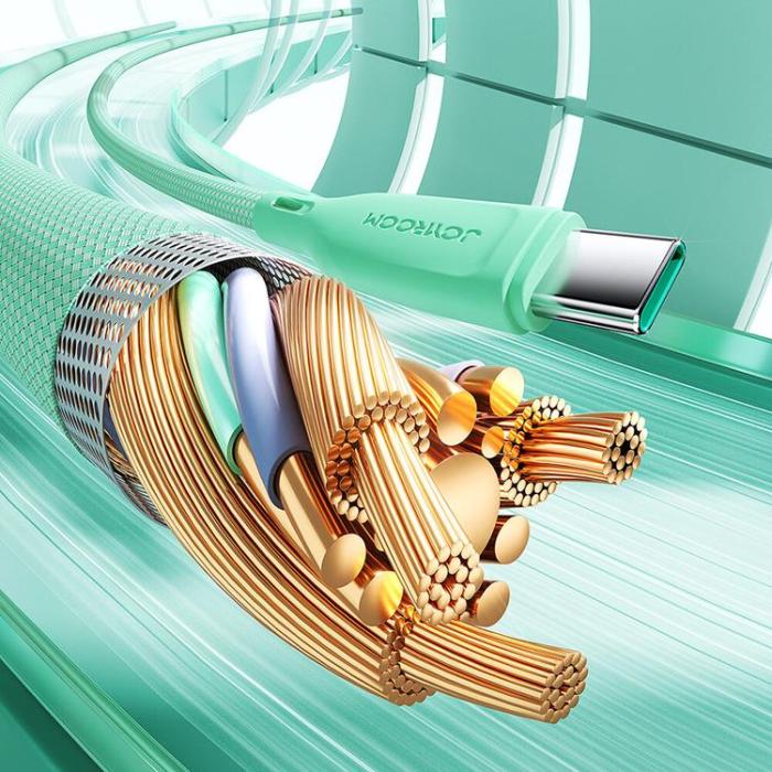 Joyroom - Joyroom USB-C till USB-C kabel 60W 1m Multi-Color - Svart