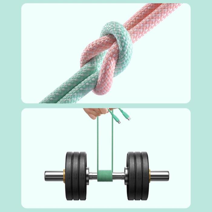 Joyroom - Joyroom USB-C till USB-C kabel 60W 1m Multi-Color - Svart