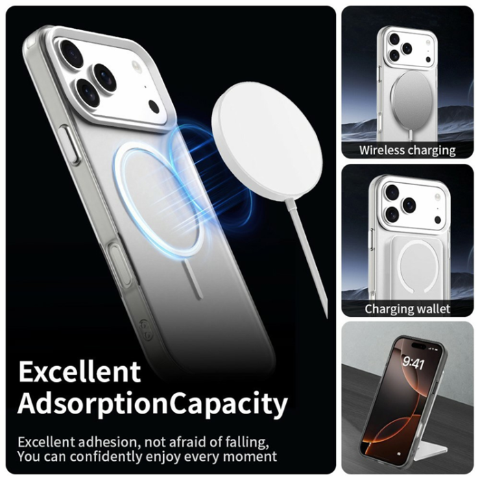 A-One Brand - iPhone 17 Pro Max Mobilskal MagSafe Candy Color - Vit