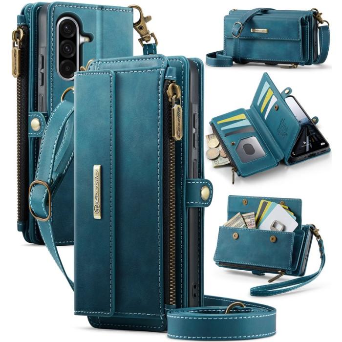 Caseme - CASEME Konstläder Plånboksfodral för Samsung Galaxy A17 5G/4G - Grön