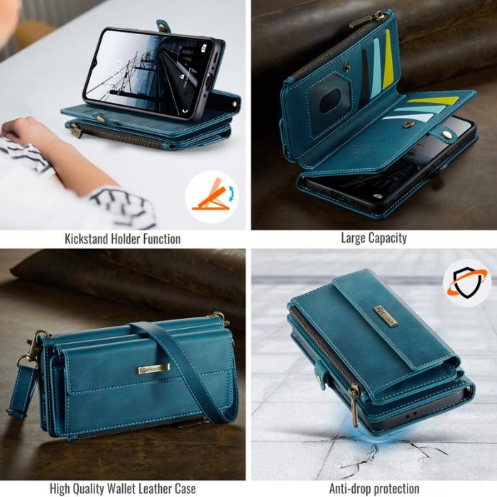 Caseme - CASEME Konstläder Plånboksfodral för Samsung Galaxy A17 5G/4G - Grön