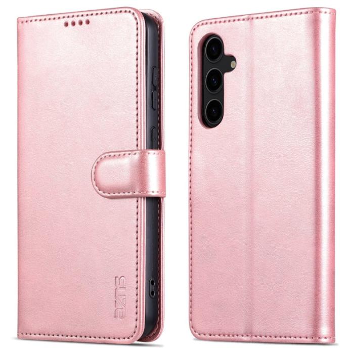 AZNS - AZNS Samsung Galaxy S23 FE Plånboksfodral Slim Konstläder - Roséguld