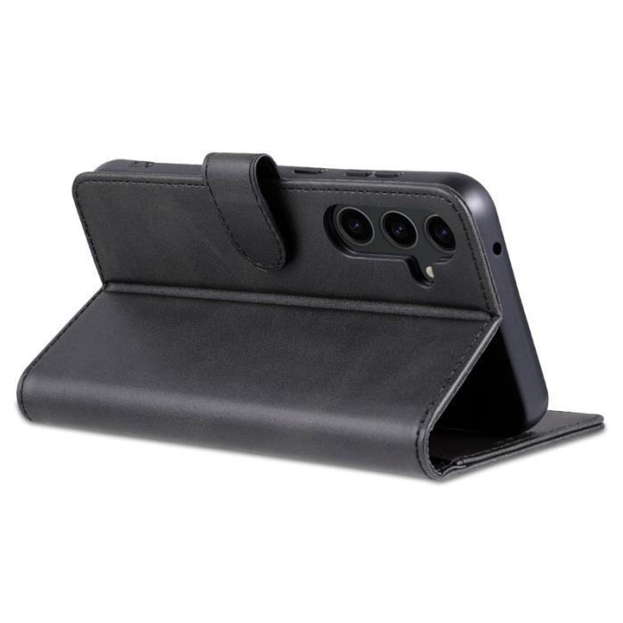 AZNS - AZNS Samsung Galaxy S23 FE Plånboksfodral Slim Konstläder - Svart