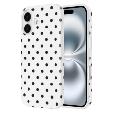 A-One Brand - Mobilskal till iPhone 17 Dot Design Imd Tpu - Vit