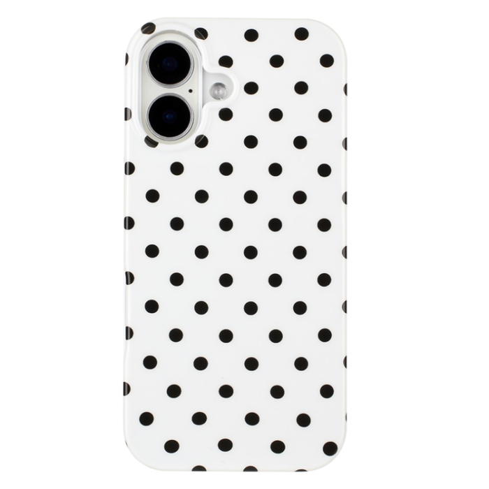A-One Brand - iPhone 17 Mobilskal Dot Design Imd Tpu - Vit