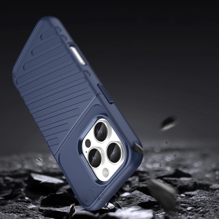 OEM - iPhone 16 Pro Max Mobilskal Silikon Thunder - Blå