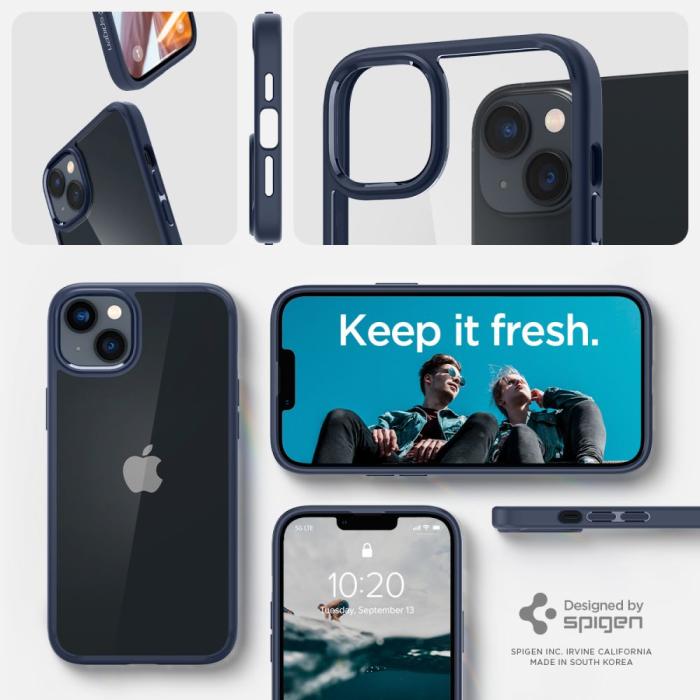 Spigen - Spigen iPhone 14 Plus Skal Ultra Hybrid - Marinblå