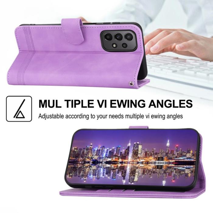 DIERFENG - DIERFENG DF-03 Plånboksfodral för Samsung Galaxy A23 5G - Konstläder - Lila