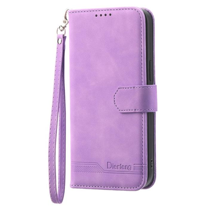 DIERFENG - DIERFENG DF-03 Plånboksfodral för Samsung Galaxy A23 5G - Konstläder - Lila