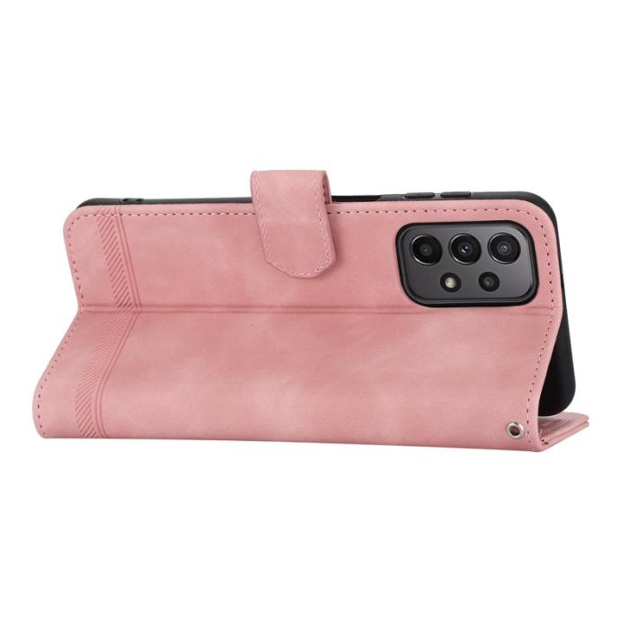 DIERFENG - DIERFENG DF-03 Plånboksfodral för Samsung Galaxy A23 5G - Konstläder - Rosa