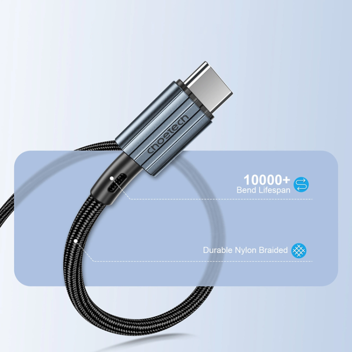 Choetech - Choetech USB-C till USB-C Kabel 60W 1.2m - Grå
